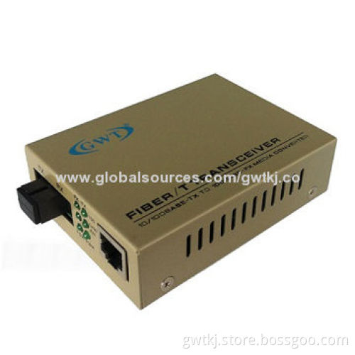 10/100M media converter, single fiber 100m, SC/FC/ST/LC optical ports are available